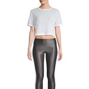 Koral White Cruppo Crop Top Size L